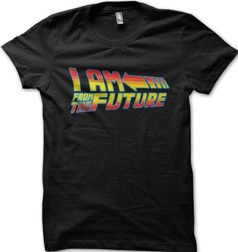 I am from the future back to the future t-shirt 9147 4XL