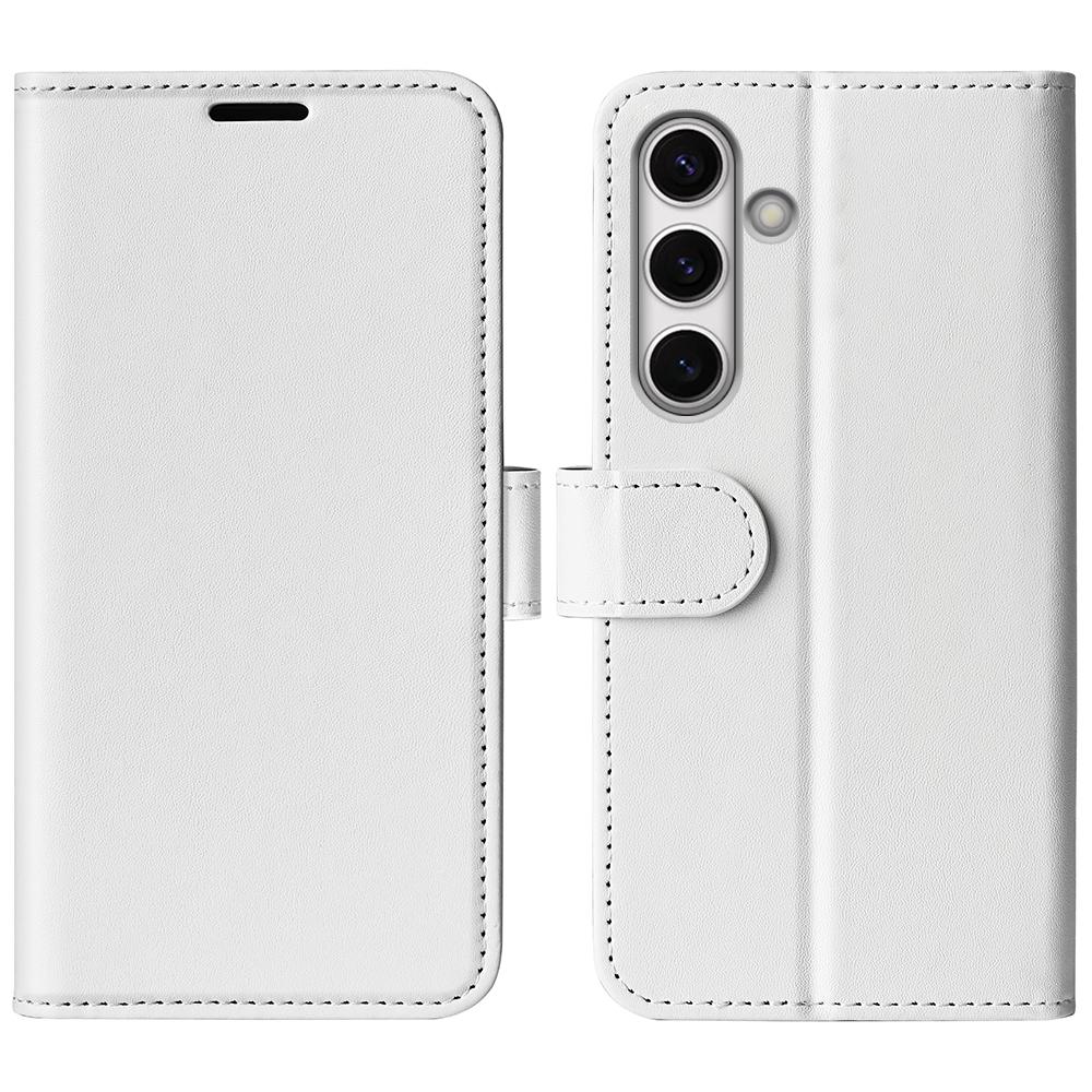 For Samsung Galaxy S24 FE Case Crazy Horse Texture Leather Stand Phone Cover with Wallet