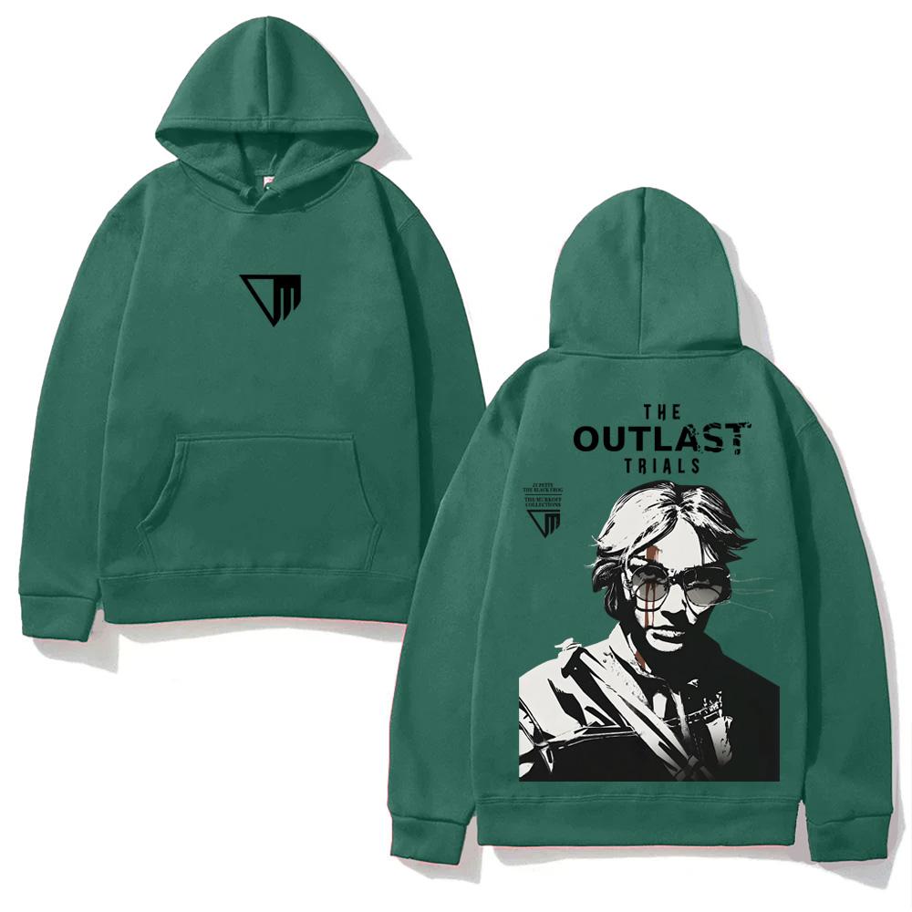 The Outlast Trials GAME Kapuzenpullover Neuer Stil Horror-Spiel Grafikdruck KAPUZENPULLOVER für Herbst/Winter Sweatshirt mit Kapuze