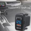 12-24V Auto Mobile Phone Charger Adapter Fast Charging QC3.0 Type C PD Car Socket Charger Dual USB Ports Power Socket Adapter