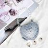 Acrylic Mini Heartshaped Box Bag With Sparkling Crystals And Magnetic Closure For Daily Use