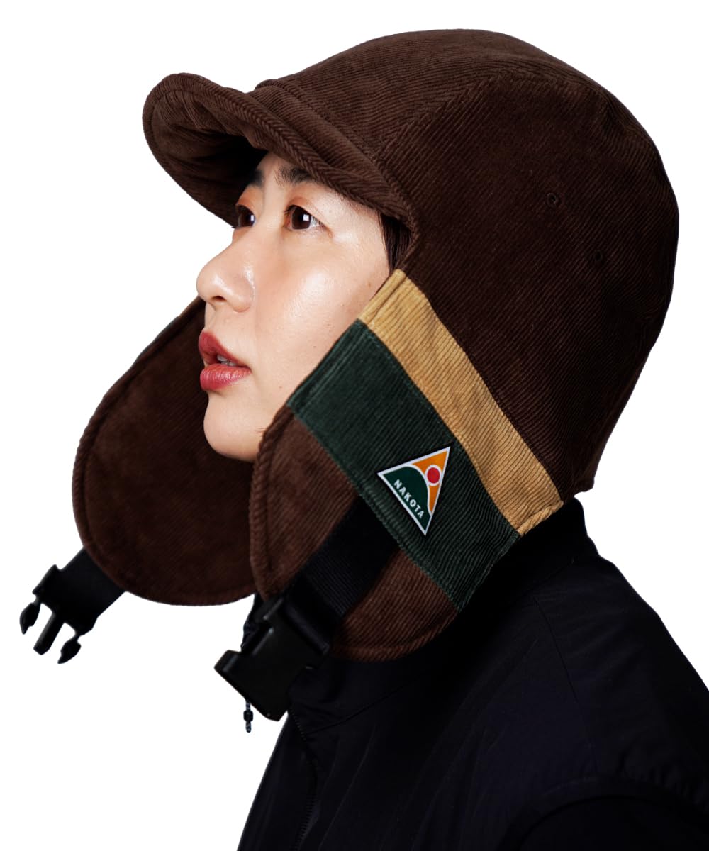 

Nakota Corduroy Pilot Ear Flap Flight Cap for Men and Women, Patterned, Cold Weather, Autumn, Winter, Camping, and Outdoor Activities