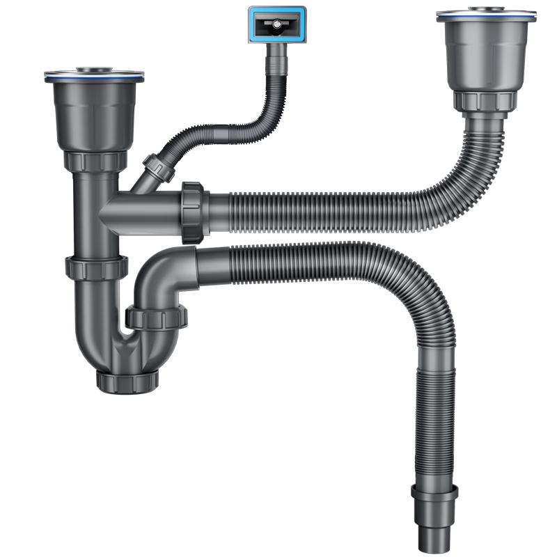Larsd Kitchen Sink Double Drain Pipe Kits