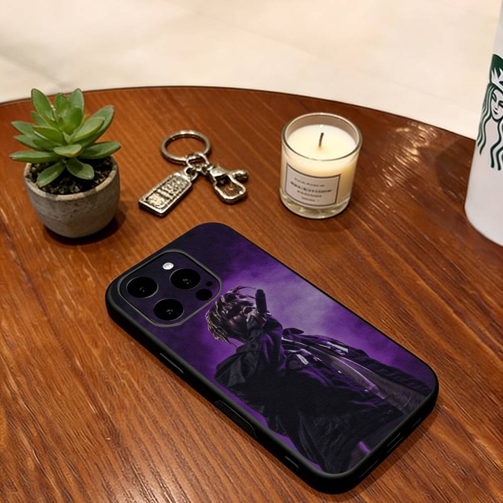 Juice Wrld 999 Phone Case For iPhone 17,16,15,14,13,12,11 Plus,Pro Max,XS,Soft Silicone Black Cover