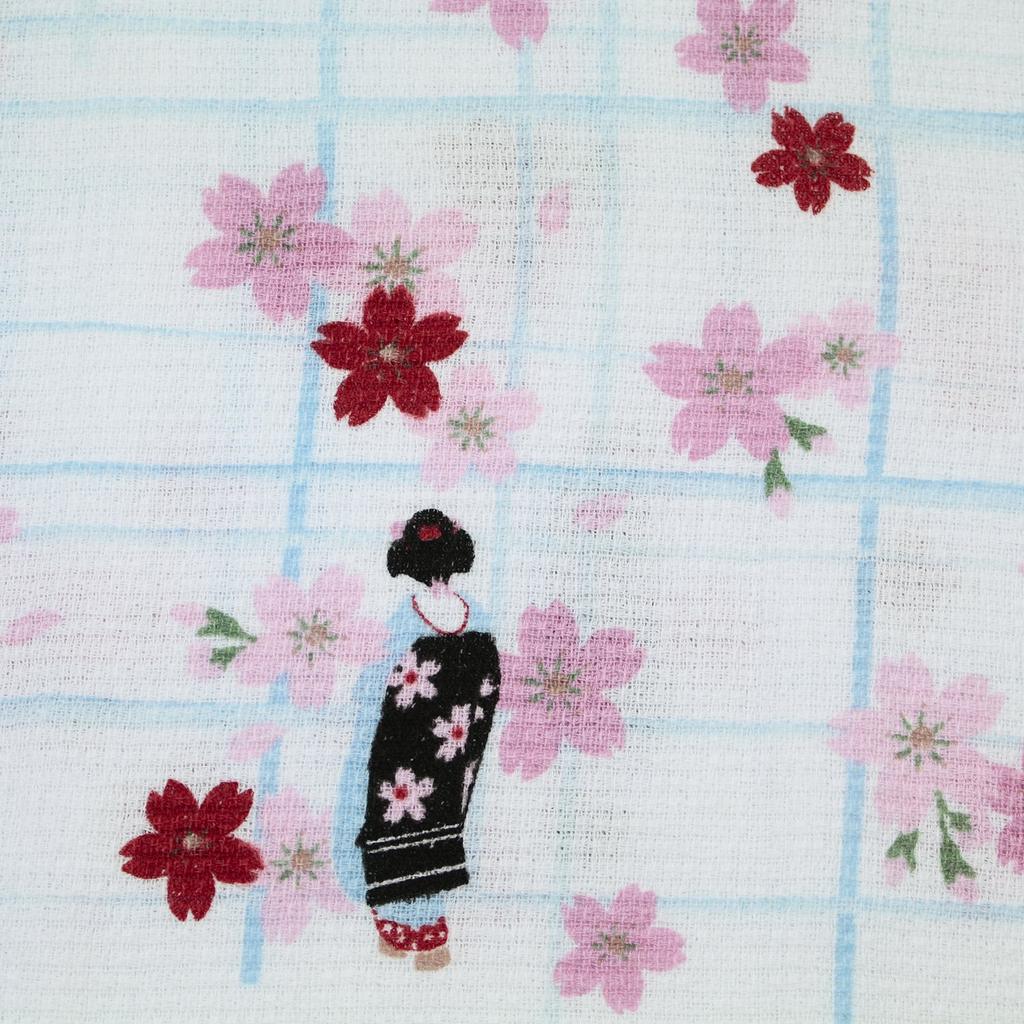 Face Cloth Maiko and Sakura 33 X 100 Product 30909 Imabari-made Towel, Calendar, Design, Pink, Cm, Number