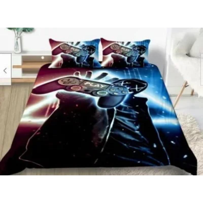 Gamepad Comforter Cover Gamer Bedding Set Teens Video Game Duvet Cover For Youth Kids Boys Modern Game Controller Bedspread