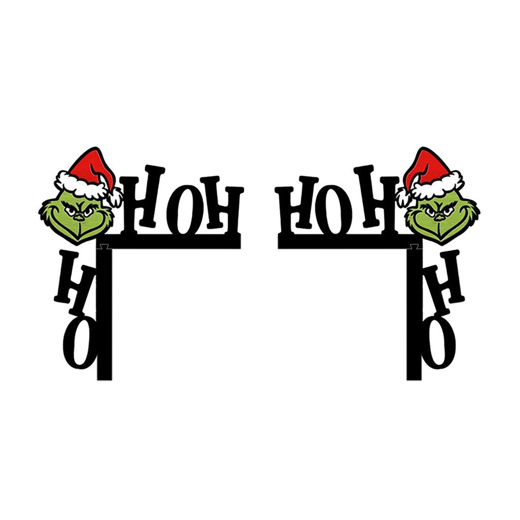 Vánoční dekorace na dveře Dekorace rohu dveří Vánoční dekorace rámu dveří 2 ks