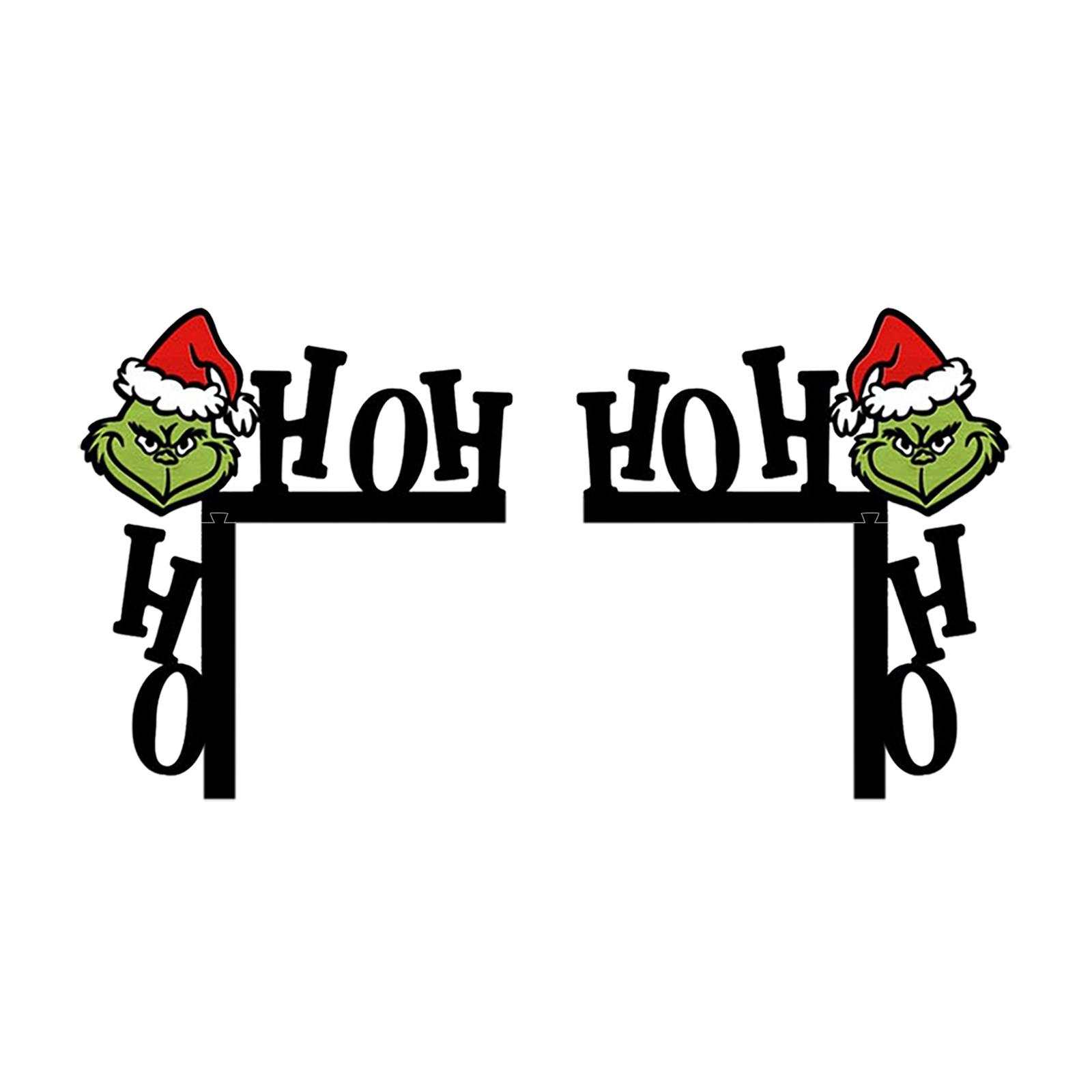 

Рождественские украшения на дверь, украшения на угол двери, рождественские украшения на дверную раму 2 шт. One Size белый