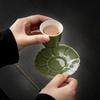 Japanese Retro Petal Coaster Home Kitchen Ceramic Anti-scald Heat Insulation Cup Base Kung Fu Teaware Tea Ceremony Accessories