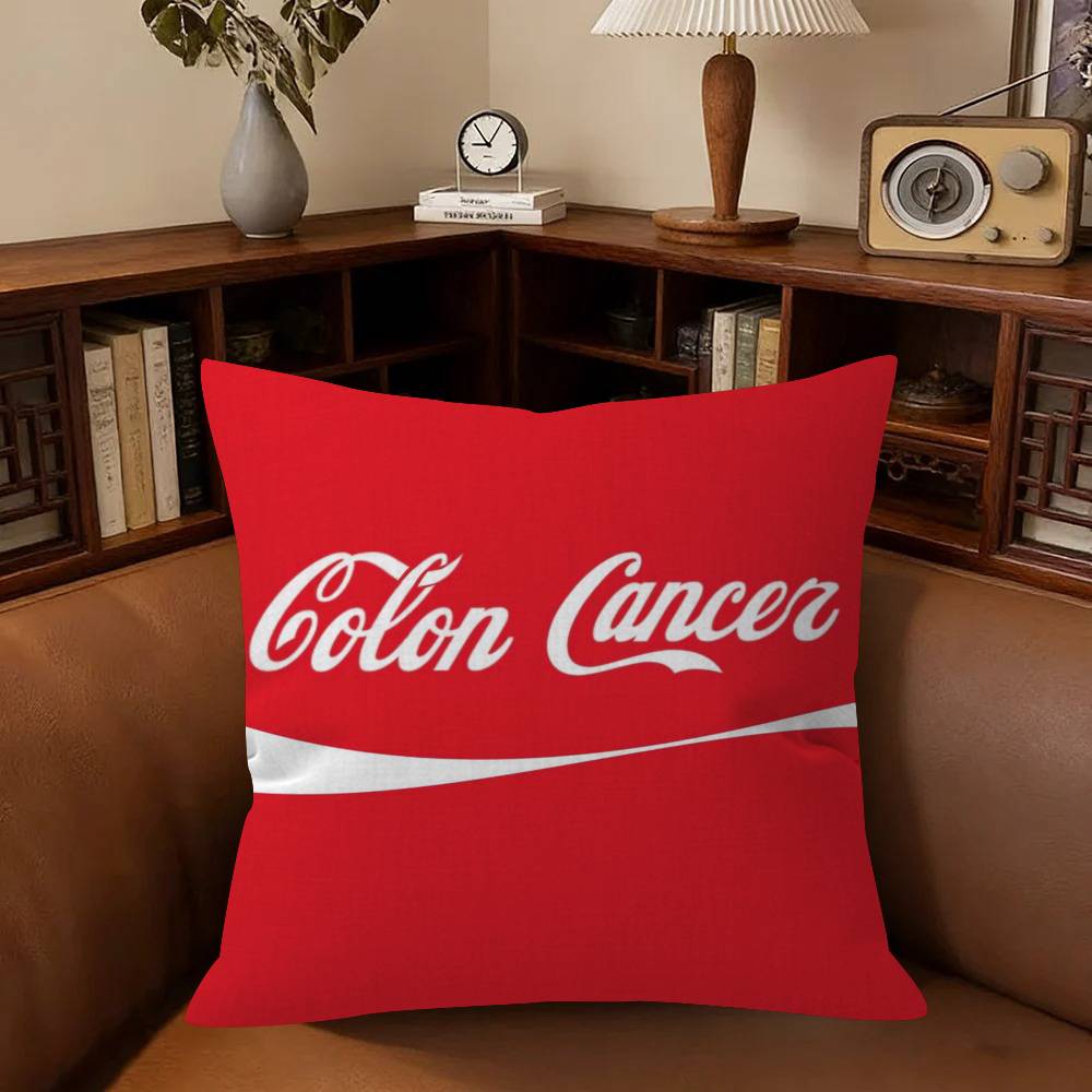 Cushion Cover Pillowcase Upholstery Sofa Throw Pillow Home Decor Pillowcas THINGS GO BETTER WITH CCOLA