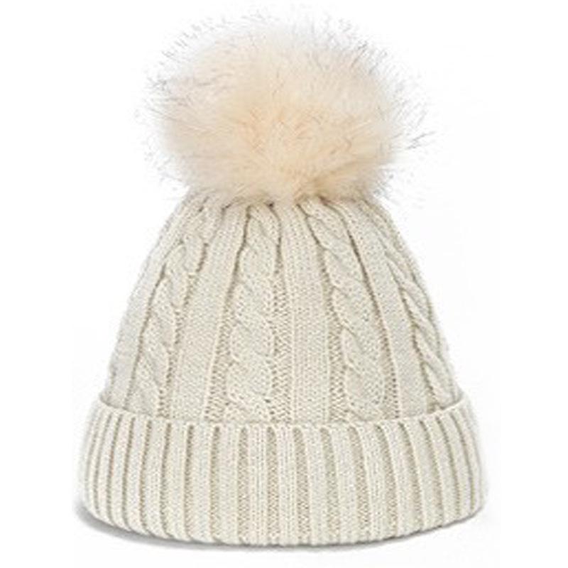 Winter Korean Style Wool Wig Hat: Warm Fleece-Lined, Thickened, Versatile, Knitted Hat