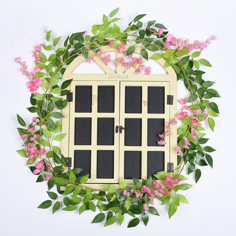Ivy Wisteria Flowers Artificial Plants Vine Garland Room Home Room Garden Valentine Decor Wedding Arch Home Indoor Outdoor Gifts