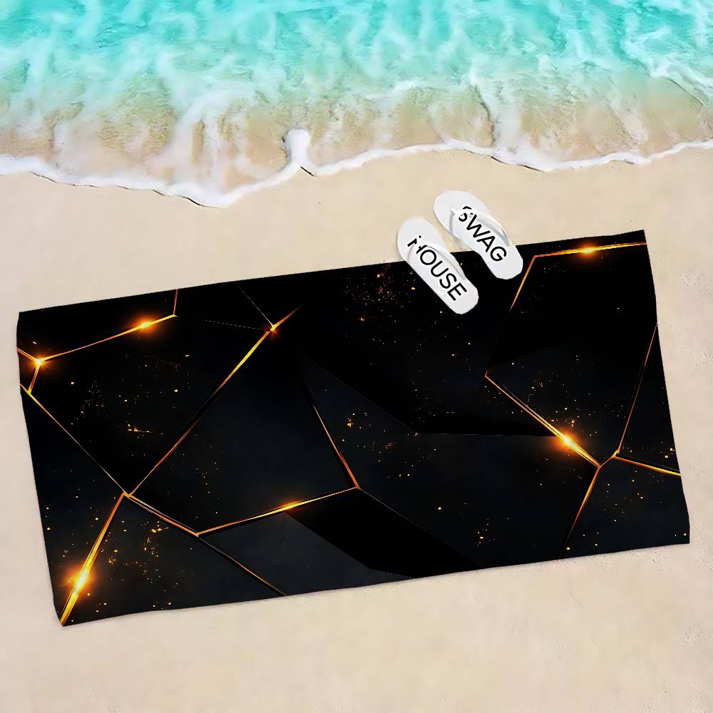 Black Matte Big Microfiber Beach Towels Quick Dry Towel Sand Beach Towels Pool Towel for Travel Swim Pool Yoga