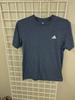 Charcoal Blue Adidas Short Sleeve T-shirt Size Large. 52/48 Poly/cotton. EUC.