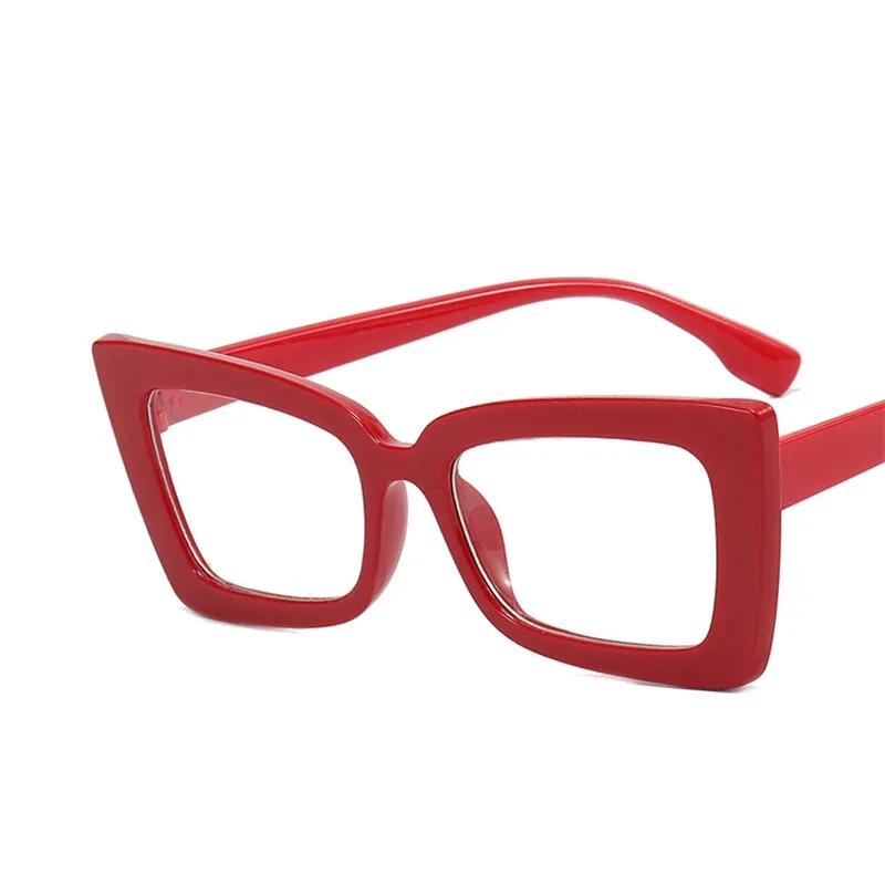 

New Fashion Transparent Eyeglasses Anti-Blue Light Glasses Personality Unisex Eyewear Retro Oversize Clear Lens Glasses