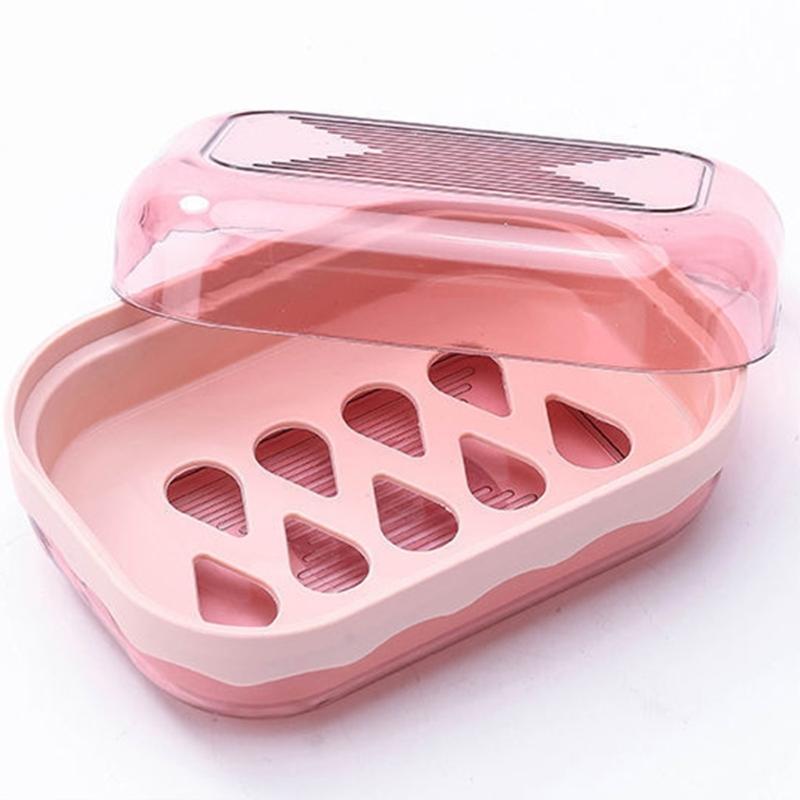 Compact Sealed Soap Container For Gym Goers Water Resistant Plastic Storage Box With Ventilation Holes