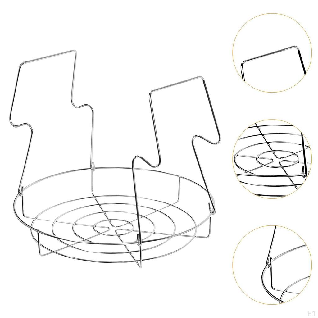 Griglia per Conserve in Acciaio Inossidabile Diametro 11,4 pollici Accessorio Leggero Adatta a Pentole Standard con Pieghevole