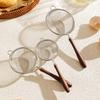 304 Stainless Steel Flour Sieve Set with Walnut Handle