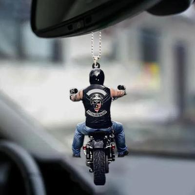 Neue Bestien Muskelmann Motorrad Autozubehör Anhänger Schwarz Trend Neue Straße Autozubehör Schwarz Trend Neue Straße Autozubehör