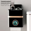 1Pcs Light Luxury Style Tissue Box Wall Mount Bathroom Tray Shelf New Roll Paper Storage Box