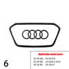 Car Steering Wheel Center Emblem Logo Stickers Trim Frame Decor Ring Cover For AUDI A3 A4 A5 A6L A4L A8 Q5 Q3 Q7 Q8 Accessories