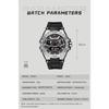 SMAEL Trend Personality Function Watch Męski Student Stop Podwójny Wyświetlacz Wodoodporny Luminous Quartz Watch
