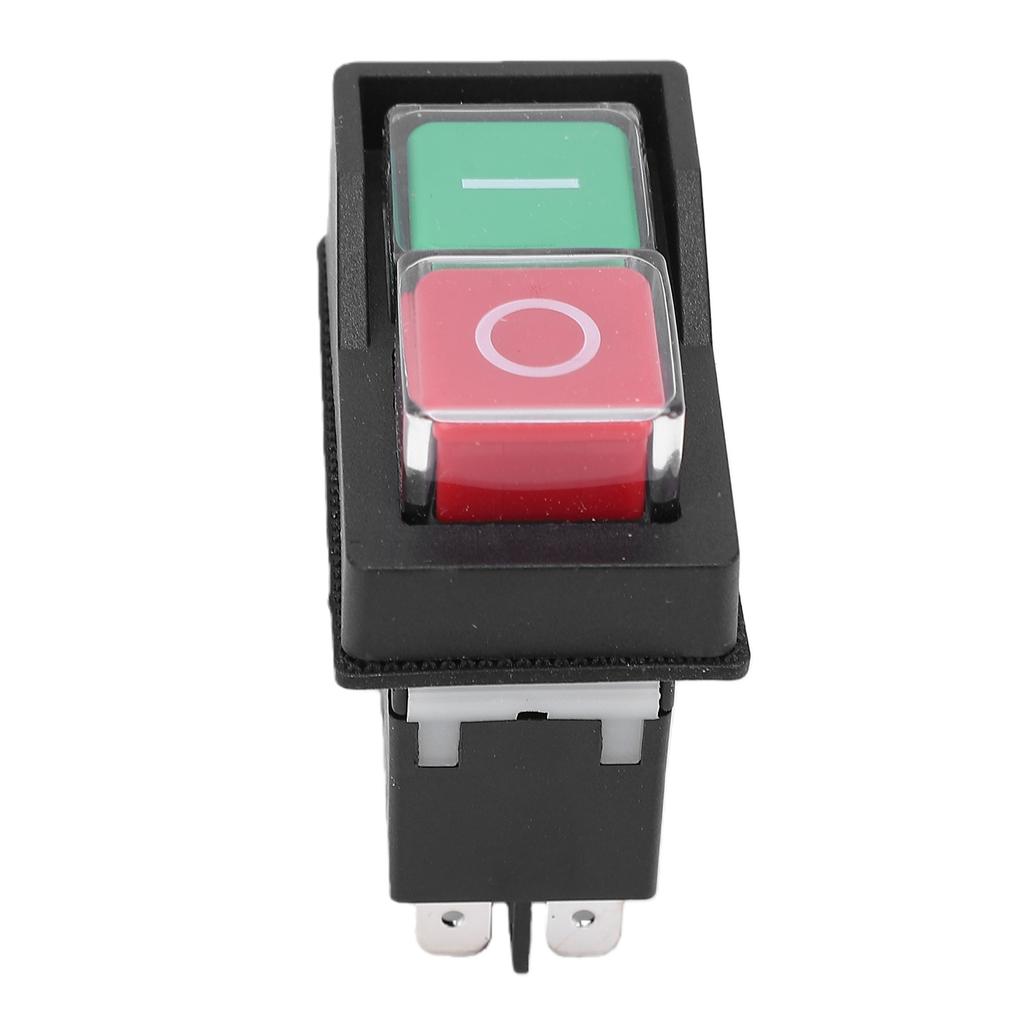 Electromagnetic Push Button Switch 16A 4 Pin Water Proof Emergency Stop Push Button Switch for Electrical Panel Power