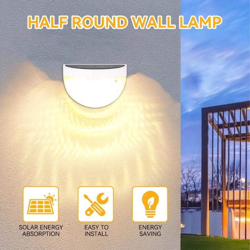 1/2/4Pcs Solar Fence Light Outdoor Lighting Wall Lamps Garden Energy Light Festoon Decoration LED For Garden Step Patio Stairs