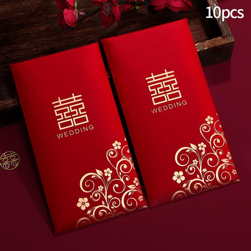 1Pc  Cloth Wedding Red Envelope Traditional Chinese Wedding Red Envelope Lucky Money Packets With Tassel Weddings Supplies