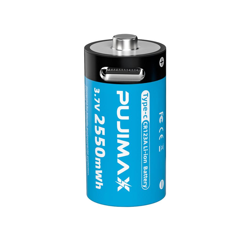 CR123A 3.7V Rechargeable Lithium Battery Type-C for Fuji Instant Cameras