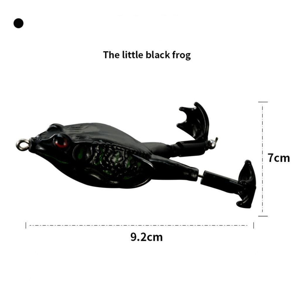 Soft Treble Hook Soft Fishing Lures Spinner Sinking Artificial Bass Bait Rubber Frog Lure  Fishing