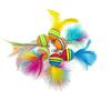 Simulation Bird Cat Toy Feather Bird with Bell Kitten Wand Toy Replacement Heads Cat Teaser Interactive Cat Toy Accessories