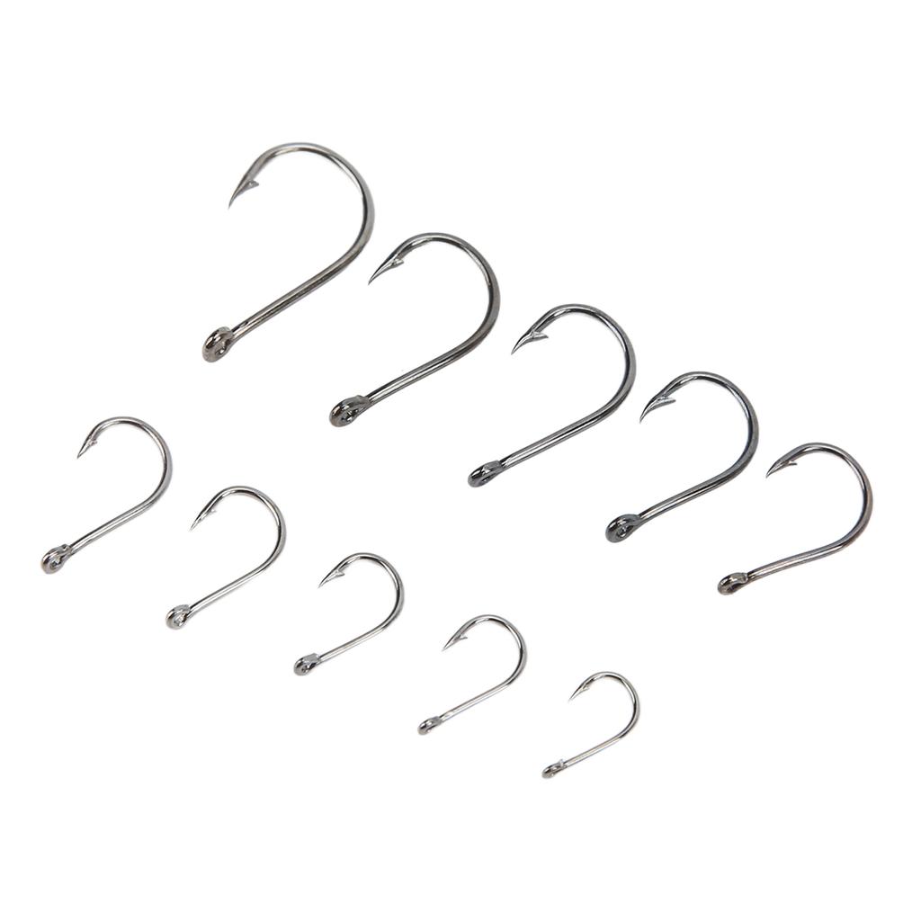 500pcs Fishing Hooks Set Carbon Steel Single   Fishhook Fly Fishing Carp Hooks