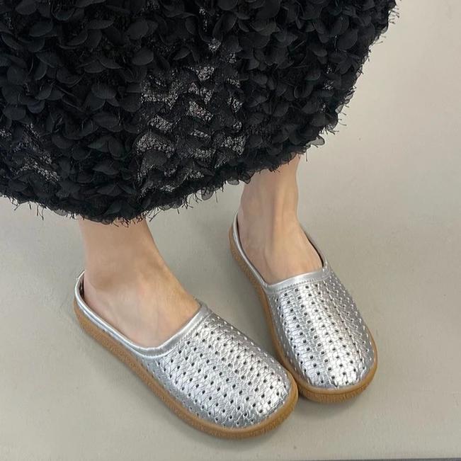 Fashion Summer Women Flats Slippers Casual Mules Shoes Fashion Slingback Sandals 2025 New Woman Walking Cozy Slides Sandalias De Mujer
