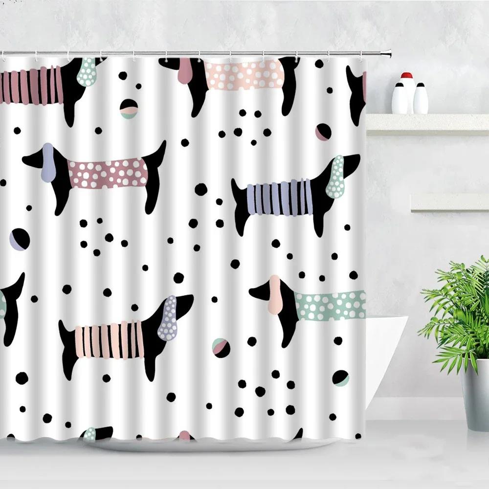 Lustige Frosch Cartoon Duschvorhangsets Blatt Tier Kreativ Kinder Badezimmer Dekor Wasserdichter Stoff Zuhause Haken Badvorhänge