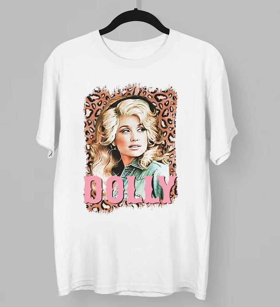 Vintage Dolly Parton Shirt Dolly Parton Leopard Tee Cotton T-Shirt Fan Gift Unisex T-Shirt M