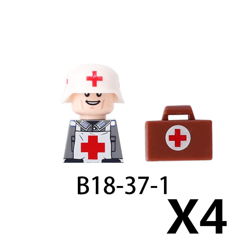Military Soldier Building Block Figure British US Snow Camouflage Troop MP40 M1A1 Motorcycle Accessories Toys Gift Brick Z02