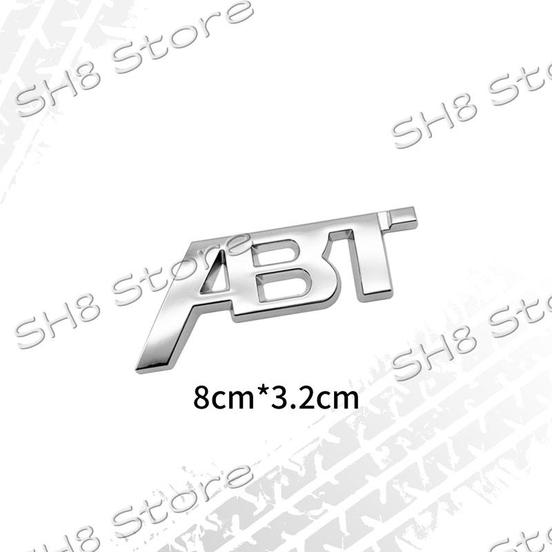 3D Kovové Logo ABT Znak na Přední Mřížku Auta Odznak na Zadní Víko Kufr Nálepka Pro SQ5 RS3 RS4 RS6 S3 S5 Q5 Q8 A3 A4 A6 Decal ABT Příslušenství