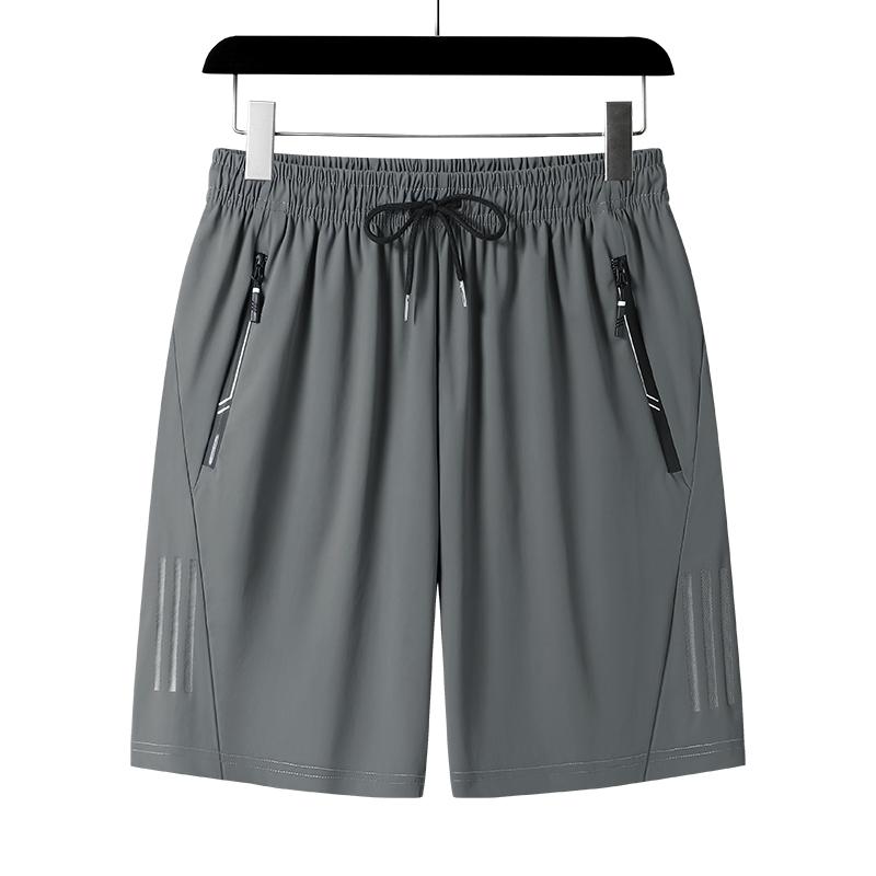 Ice Silk Quick-drying Double-warp Flat Casual Sports Shorts For Men