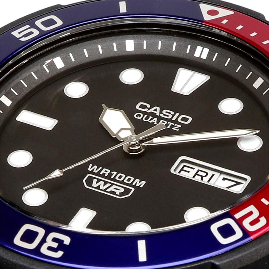 CASIO Standard Quartz Watch Black with Pepsi Color Bezel MRW-230H-1E2V Men's (Overseas Model) [Used]