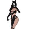 Passionate Catwoman Gold Chain Jumpsuit: Fiery & Sexy Role Play Lingerie Set