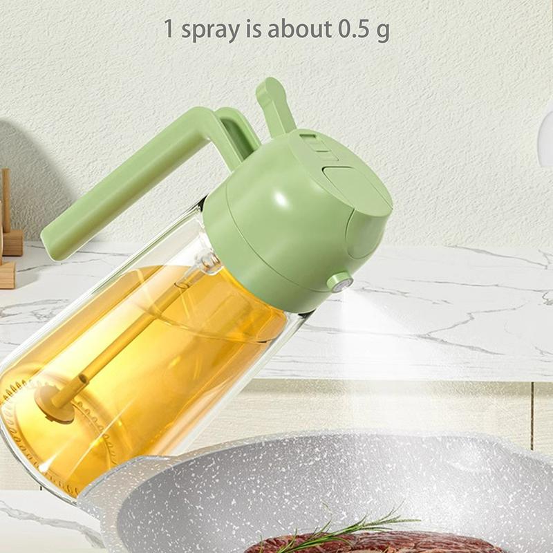 2 In 1 470Ml Plastic Spray Oil Sprayer Bottle Spray Oil Dispenser Bottle Oil Jar Cruet Bbq Kitchen Baking Roasting Picnic Tool
