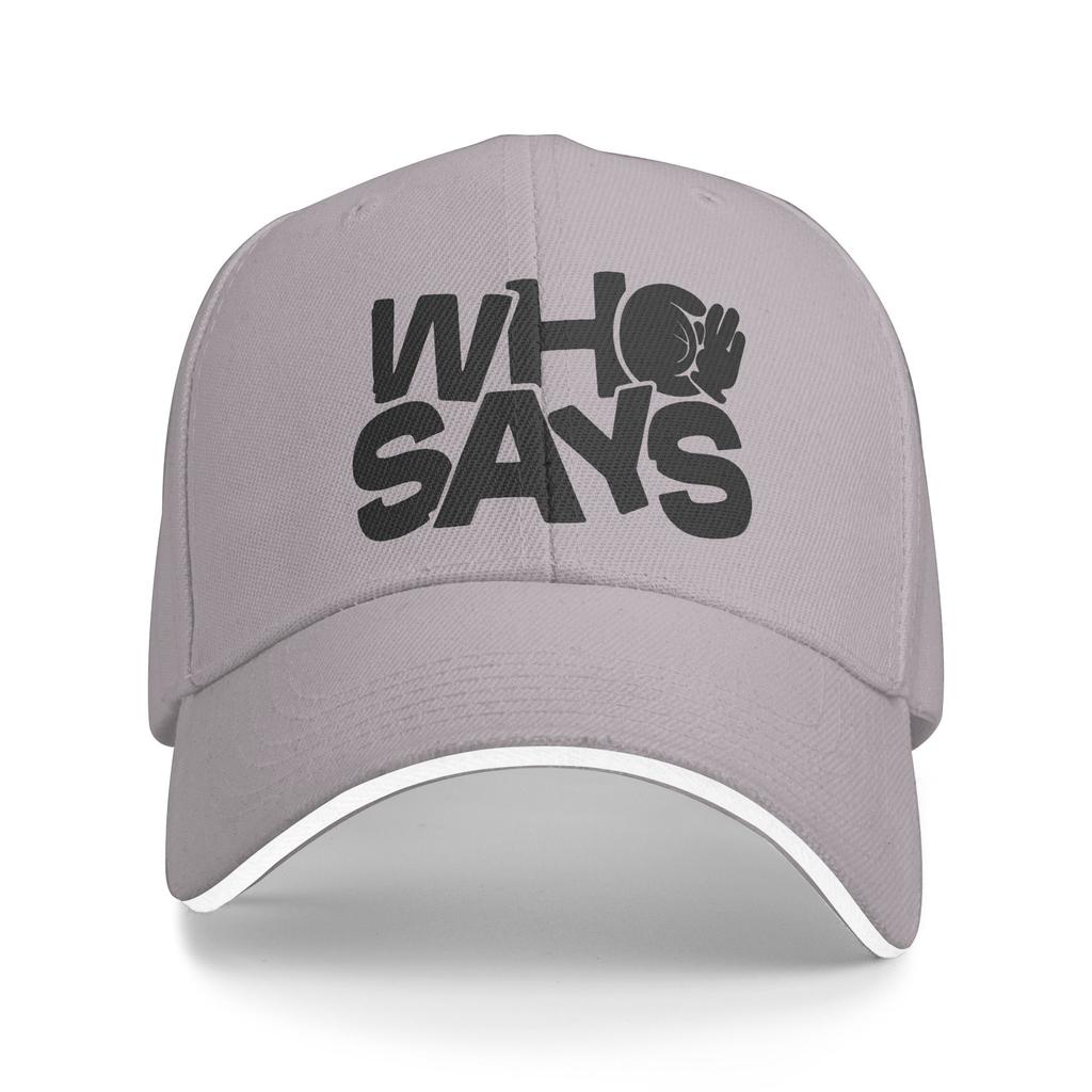 LYKN Who Says Casual Baseball Cap ThamePo Series Outdoor Sports Trucker Hat Summer Breathable Men Adult y2k Funny Baseball Caps