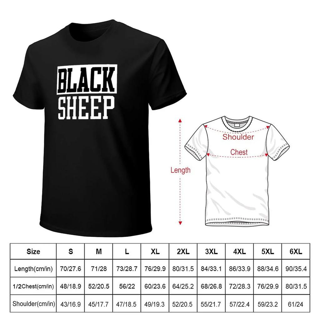 T-shirt Pecora Nera magliette nere ad asciugatura rapida per tifosi sportivi da uomo
