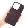 Universelle Schutzhülle & Ständer aus Leder für Apple iPhone