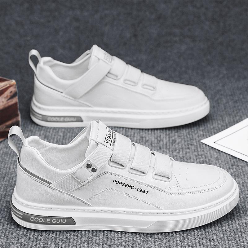 

Men s shoes spring 2025 new little white leather shoes men s board shoes trend versatile shoes men s non-slip sports trendy shoes 39
