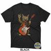Rock Katze Bassgitarre Katze Vintage Rock N Roll Gitarrist Katze T-Shirt