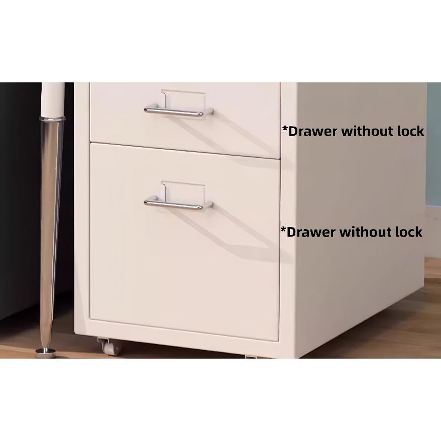 Metal filing cabinet 3/5/6 Office metal steel cabinet with wheels and lock, suitable for home offices and schools