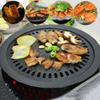 Nonstick Barbecue Pan Round Roasting Trays Multipurpose Grill Rack  Home Kitchen