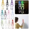Full Body Skeleton Fridge Magnets with Movable Joints Skull Fridge Magnets for Kitchen Office and Locker Halloween Decoration